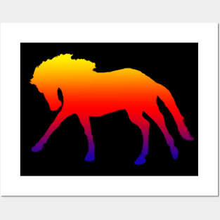 Sunset Horse Posters and Art